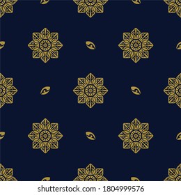Seamless pattern, geometric, floral for fabric etc