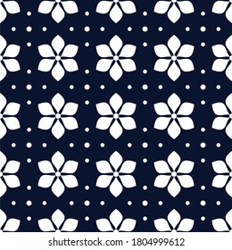 Seamless pattern, geometric, floral for fabric etc