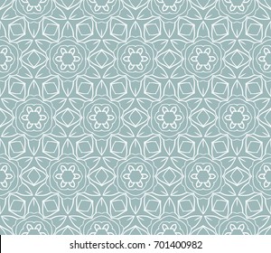 seamless pattern with geometric floral ornament. Abstract background. Vector Illustration