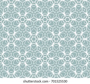 seamless pattern with geometric floral ornament. Abstract background. Vector Illustration