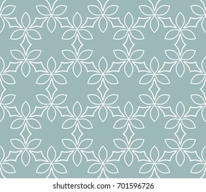 seamless pattern with geometric floral ornament. Abstract background. Vector Illustration