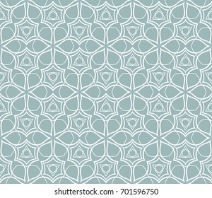 seamless pattern with geometric floral ornament. Abstract background. Vector Illustration