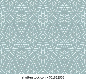 seamless pattern with geometric floral ornament. Abstract background. Vector Illustration