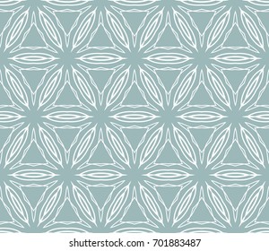 seamless pattern with geometric floral ornament. Abstract background. Vector Illustration