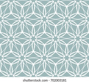 seamless pattern with geometric floral ornament. Abstract background. Vector Illustration