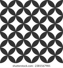 seamless pattern with geometric floral, repeating curve stripe linear flower or leaves, abstract background, wallpaper, fabric, printing, wrapping,vector illustration