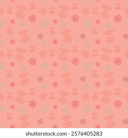 seamless pattern with geometric flowers abstract floral background fashion digital paper graphic design print vector