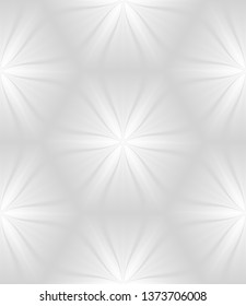 Seamless pattern of geometric flowers on a light background