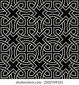 Seamless pattern of Geometric Graphic design. Artistic shapes Repeating patterns of Printable vector.