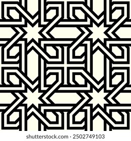 Seamless pattern of Geometric Graphic design. Artistic shapes Repeating patterns of Printable vector.