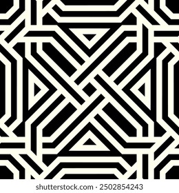 Seamless pattern of Geometric Graphic design. Artistic shapes Repeating patterns of Printable vector.
