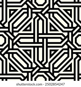Seamless pattern of Geometric Graphic design. Artistic shapes Repeating patterns of Printable vector.