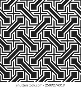 Seamless pattern of Geometric Graphic design. Artistic shapes Repeating patterns of Printable vector.