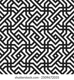 Nahtloses Muster im geometrischen Grafikdesign. Künstlerische Formen Wiederkehrende Muster von Druckbaren Vektorgrafiken.