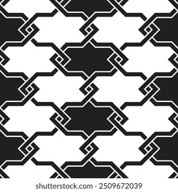 Seamless pattern of Geometric Graphic design. Artistic shapes Repeating patterns of Printable vector.