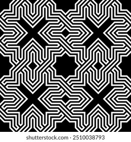 Patrón sin fisuras de Diseño gráfico geométrico. Patrones repetitivos de Vector imprimible.