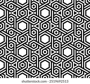 Seamless pattern of Geometric Graphic designs. Repeating patterns of Printable vector. Interlocking knot cover banner backdrop layout background design.