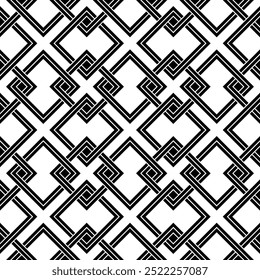 Patrón sin fisuras de Diseños gráficos geométricos. Patrones repetitivos de Vector imprimible. Diseño de fondo de diseño de fondo de Anuncio de cubierta de nudo entrelazado.