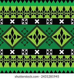A seamless pattern geometric graphic fusion style is designed for textiles, fabric, clothes, sarongs, carpets, blankets, tablecloths, bedding sets, decorations, tiles, covers, and gift wrapping paper