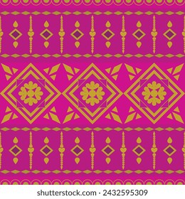 A seamless pattern geometric graphic fusion style is designed for textiles, fabric, clothes, sarongs, carpets, blankets, tablecloths, bedding sets, decorations, tiles, covers, and gift wrapping paper