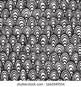 Seamless pattern geometric ink tribal ethnic rainbow