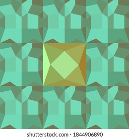 Seamless pattern geometric khaki color with 3d effect, background for army and solid institutions ..