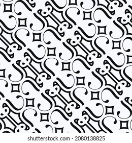 Seamless Pattern Geometric Line Ornament