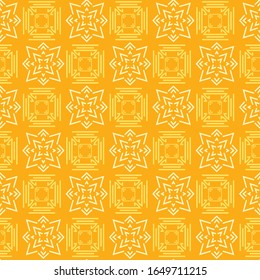 Seamless pattern, Geometric. Modern pattern background. Textile design texture. Yellow and orange color. Wrapping paper design. Vector image