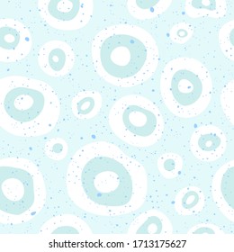 Seamless pattern geometric modern with light blue vector seamless layout with circle spots. Illustration with set of colorful abstract circles.
