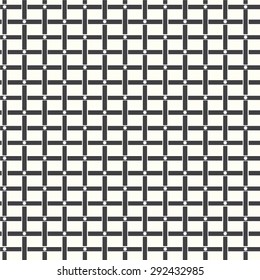 seamless pattern geometric monochrome weave vector background