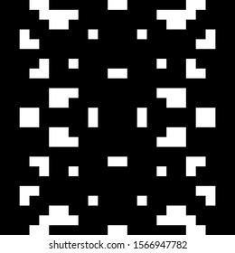 Seamless pattern. Geometric motif. Polygons background. Abstract backdrop. Squares, rectangles, figures ornament. Simple shapes wallpaper. Digital paper, web design, textile print. Vector artwork.