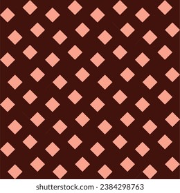 Seamless pattern with geometric motifs in 2 colors. Vector illustration.