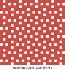 Seamless pattern with geometric motifs in 2 colors. Vector illustration.