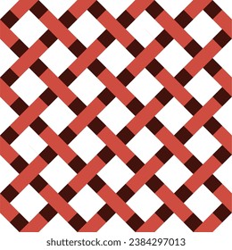 Seamless pattern with geometric motifs in 3 colors. Vector illustration.