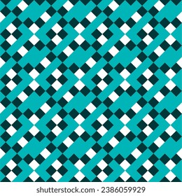 Seamless pattern with geometric motifs in 3 colors. Vector illustration.