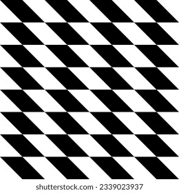 Seamless pattern with geometric motifs in black and white. Vector illustration.