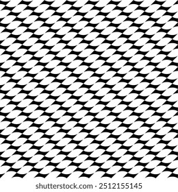 Seamless pattern with geometric motifs in black and white. Vector illustration.