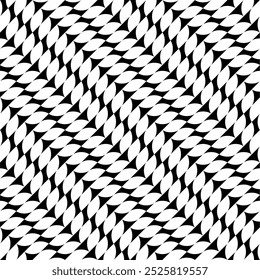 Seamless pattern with geometric motifs in black and white. Vector illustration.