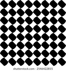 Seamless pattern with geometric motifs in black and white. Vector illustration.