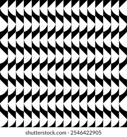 Seamless pattern with geometric motifs in black and white. Vector illustration.