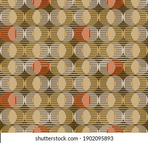 
Seamless pattern of geometric motifs oriented to classic style decoration and men's clothing