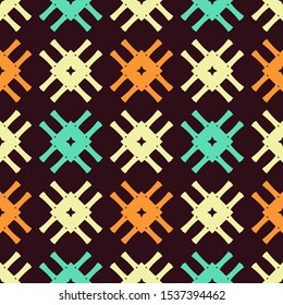 Seamless pattern with geometric ornament.