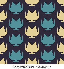 Seamless pattern with geometric ornament.