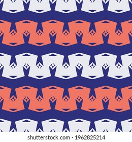 Seamless pattern with geometric ornament.