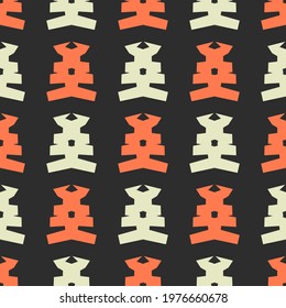 Seamless pattern with geometric ornament.