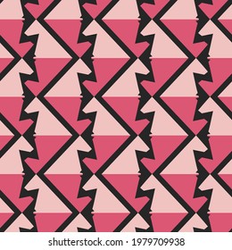 Seamless pattern with geometric ornament.
