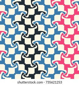 Seamless pattern with geometric ornament.