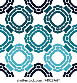 Seamless pattern with geometric ornament.