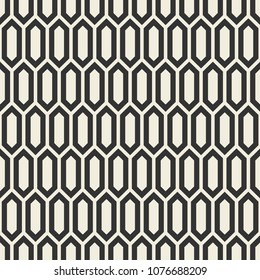 Nahtloses Muster mit geometrischem Ornament. Abstrakter, moderner, einfacher, flacher Hintergrund. Stockvektorgrafik.
