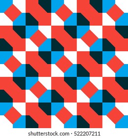 Seamless pattern with geometric ornament. Abstract background. Vector illustration. Pattern for the wrapping, home decor, website, brochures and presentations in a modern style and bright color